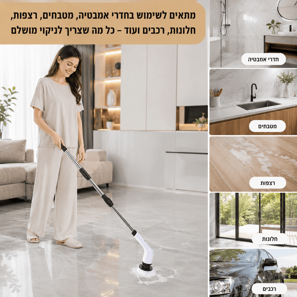 CleanSpin Pro™ – Electric Cleaning Brush by TUCSON