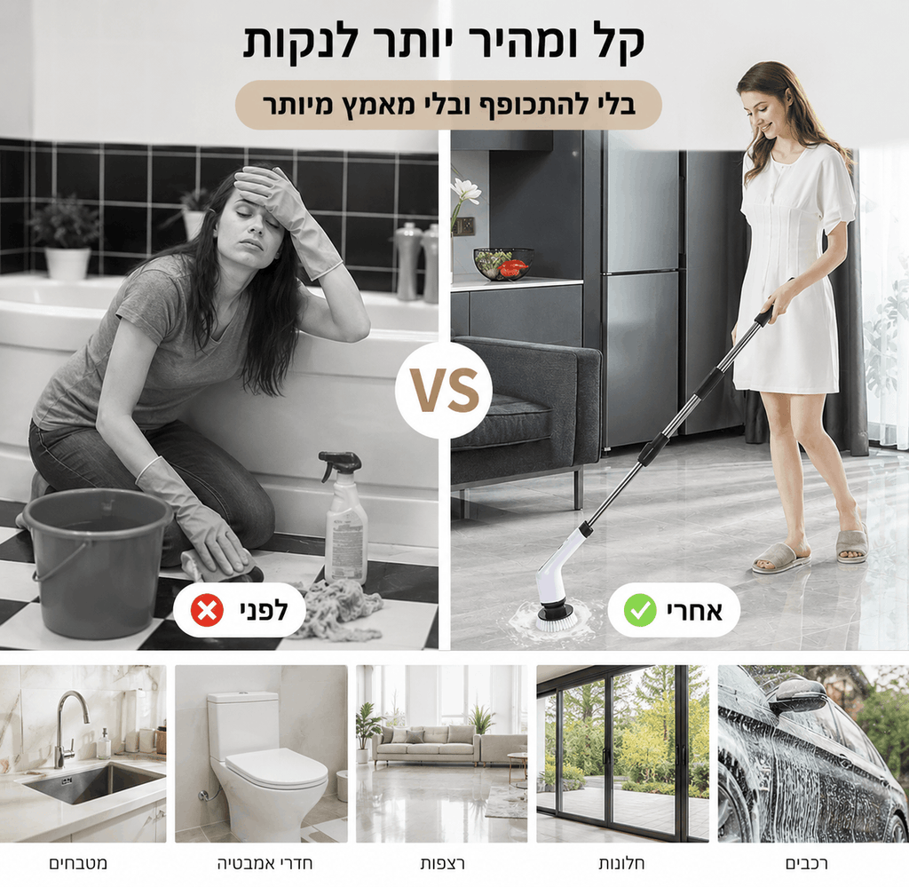 CleanSpin Pro™ – Electric Cleaning Brush by TUCSON