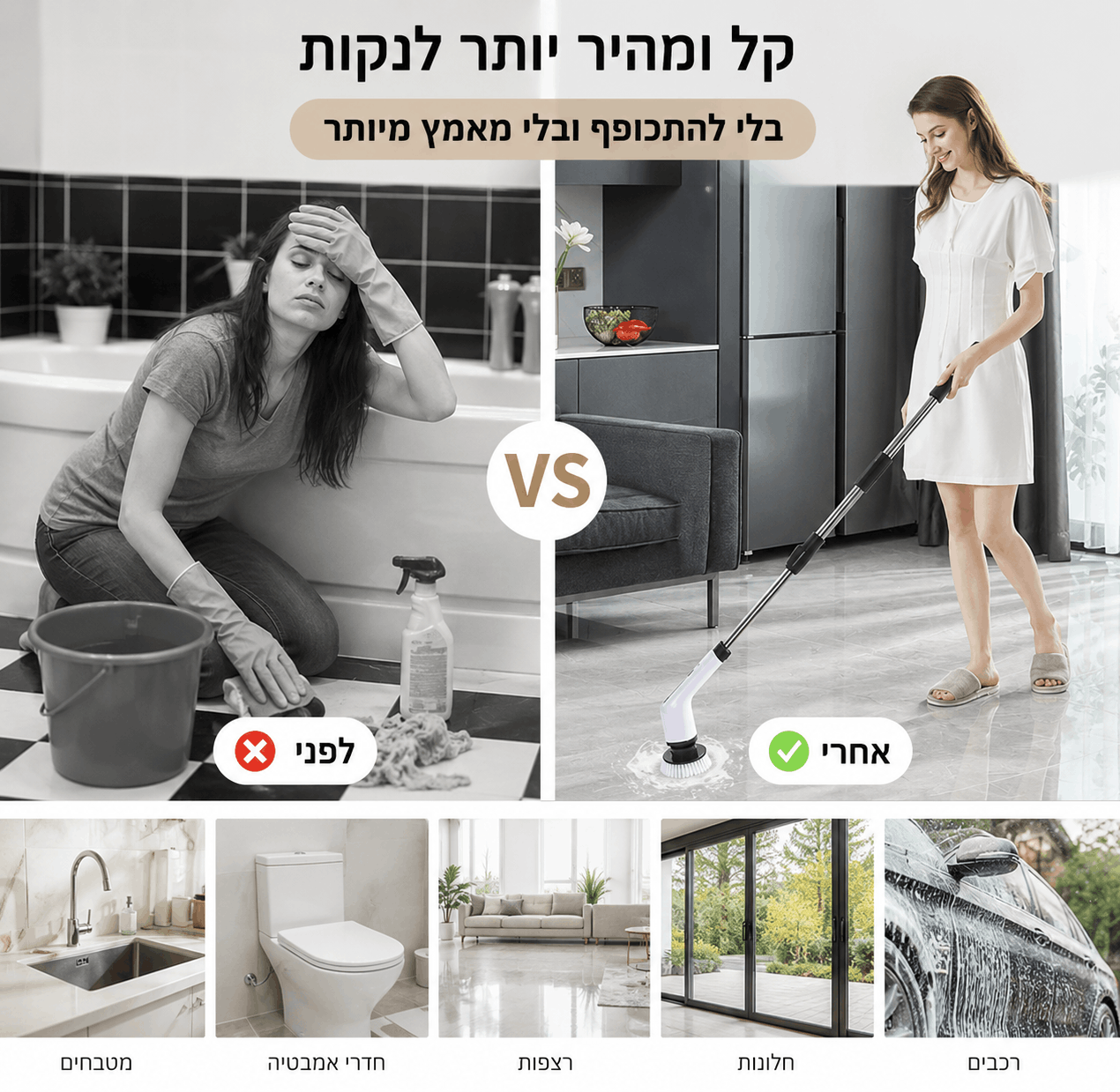 CleanSpin Pro™ – Electric Cleaning Brush by TUCSON