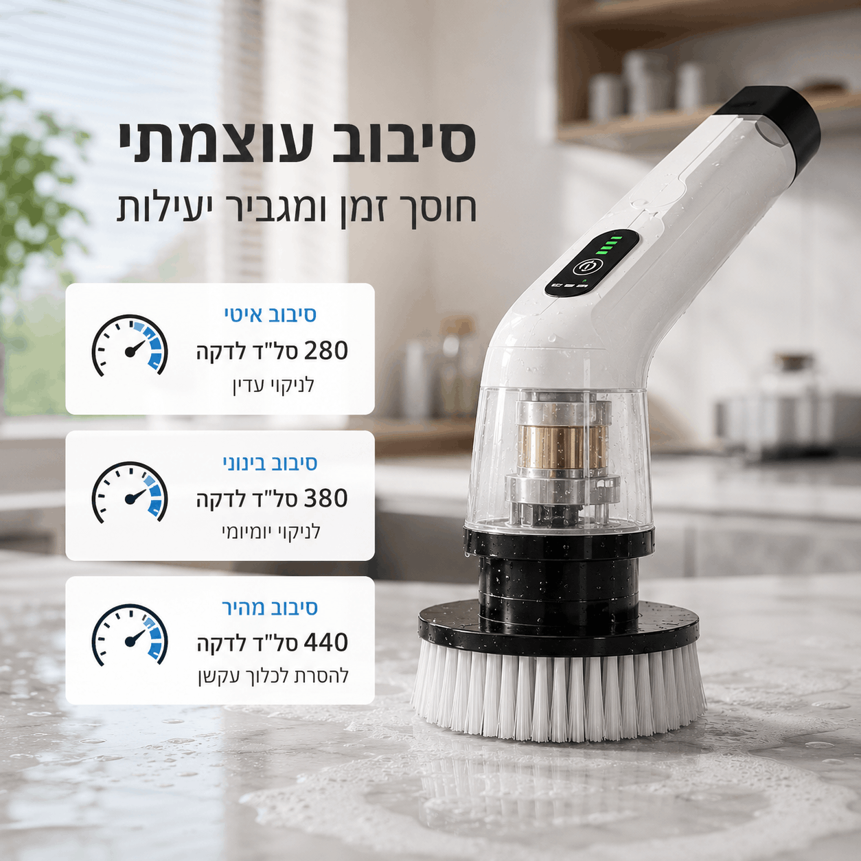 CleanSpin Pro™ – Electric Cleaning Brush by TUCSON