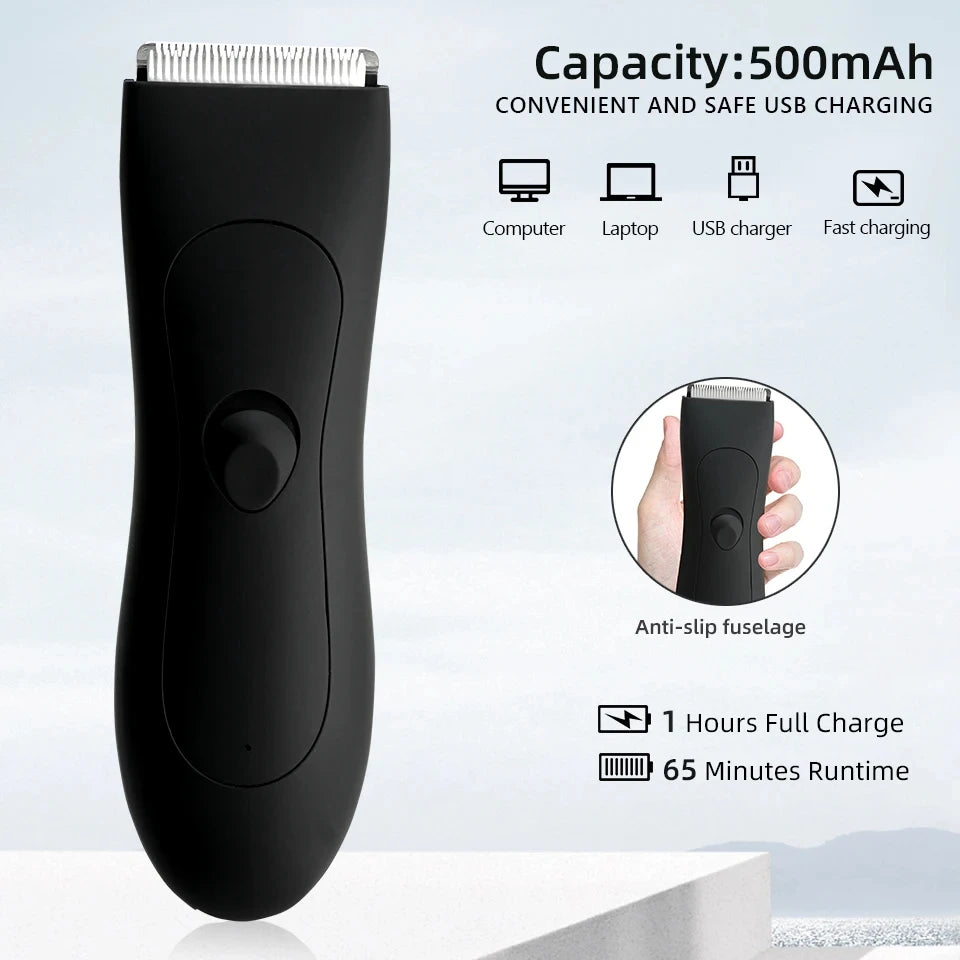 Mens Body Hair Trimmer for Men Balls Women Lady Shaver Hair Removal Trimmer Groin & Body Shaver Groomer Arm Beard Razor