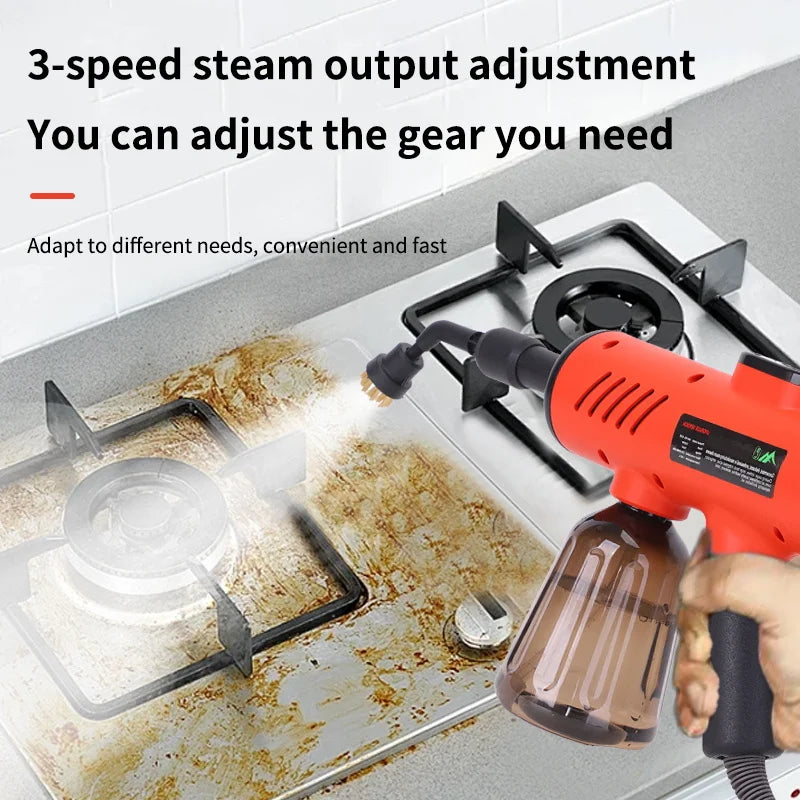 Multifunctional 1200W Household Electric High Temperature Steam Cleaner Portable Handheld Steamer Kitchen Brush Cleaning Machin
