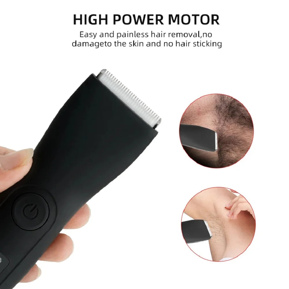 Mens Body Hair Trimmer for Men Balls Women Lady Shaver Hair Removal Trimmer Groin & Body Shaver Groomer Arm Beard Razor