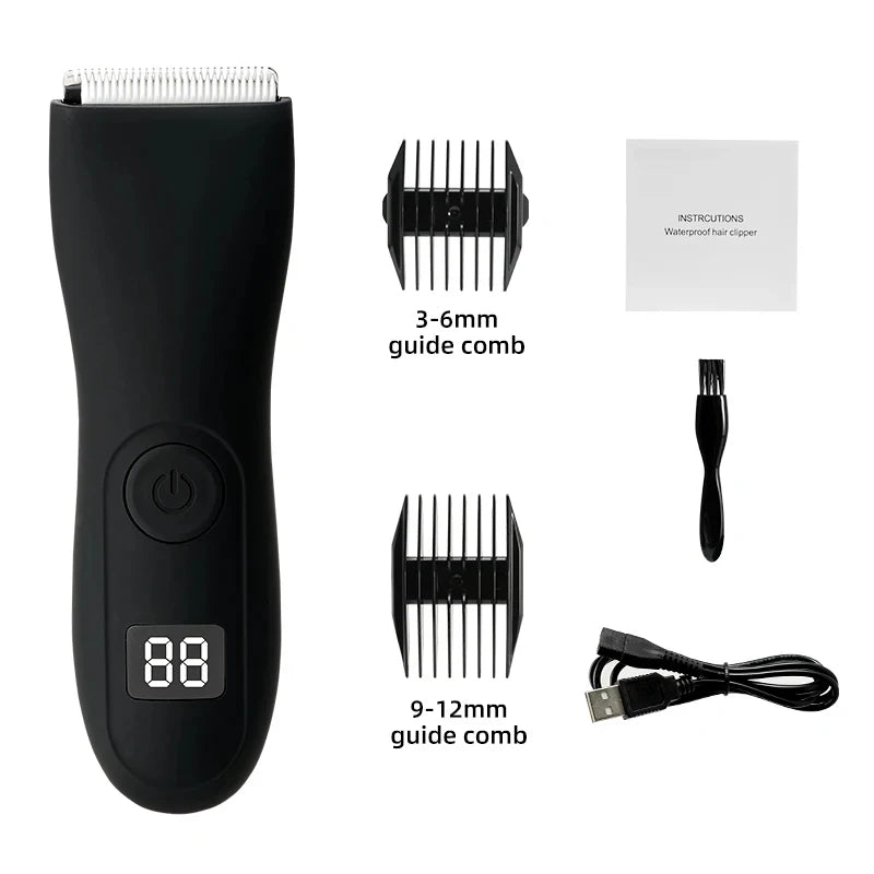 Mens Body Hair Trimmer for Men Balls Women Lady Shaver Hair Removal Trimmer Groin & Body Shaver Groomer Arm Beard Razor