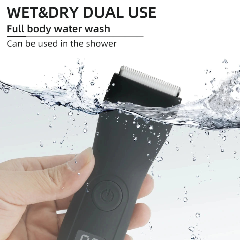 Mens Body Hair Trimmer for Men Balls Women Lady Shaver Hair Removal Trimmer Groin & Body Shaver Groomer Arm Beard Razor
