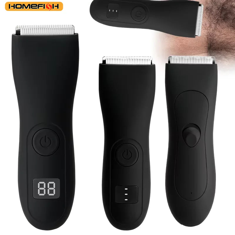 Mens Body Hair Trimmer for Men Balls Women Lady Shaver Hair Removal Trimmer Groin & Body Shaver Groomer Arm Beard Razor
