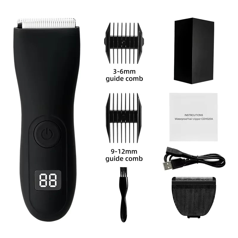 Mens Body Hair Trimmer for Men Balls Women Lady Shaver Hair Removal Trimmer Groin & Body Shaver Groomer Arm Beard Razor