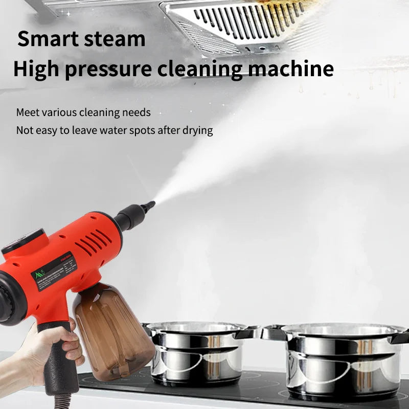 Multifunctional 1200W Household Electric High Temperature Steam Cleaner Portable Handheld Steamer Kitchen Brush Cleaning Machin