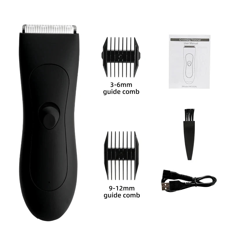 Mens Body Hair Trimmer for Men Balls Women Lady Shaver Hair Removal Trimmer Groin & Body Shaver Groomer Arm Beard Razor