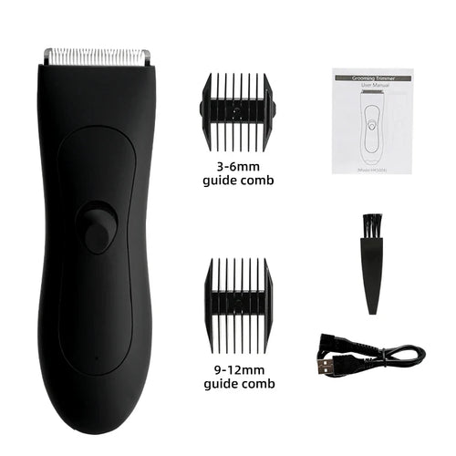 Mens Body Hair Trimmer for Men Balls Women Lady Shaver Hair Removal Trimmer Groin & Body Shaver Groomer Arm Beard Razor